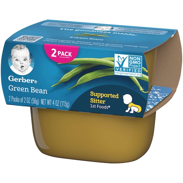 Gerber 1st Foods Green Bean Multi Pack 4 Oz. Tubs, PK8